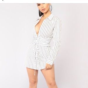 *SOLD Fashion Nova stripe corset dress